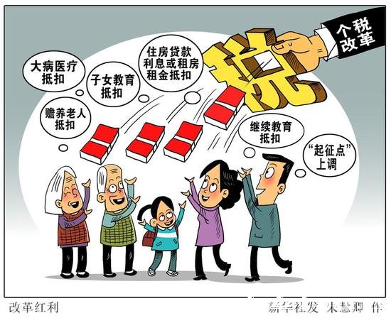 漫画:改革红利 新华社发 朱慧卿 作